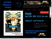 Tablet Screenshot of newworldshakespeare.com